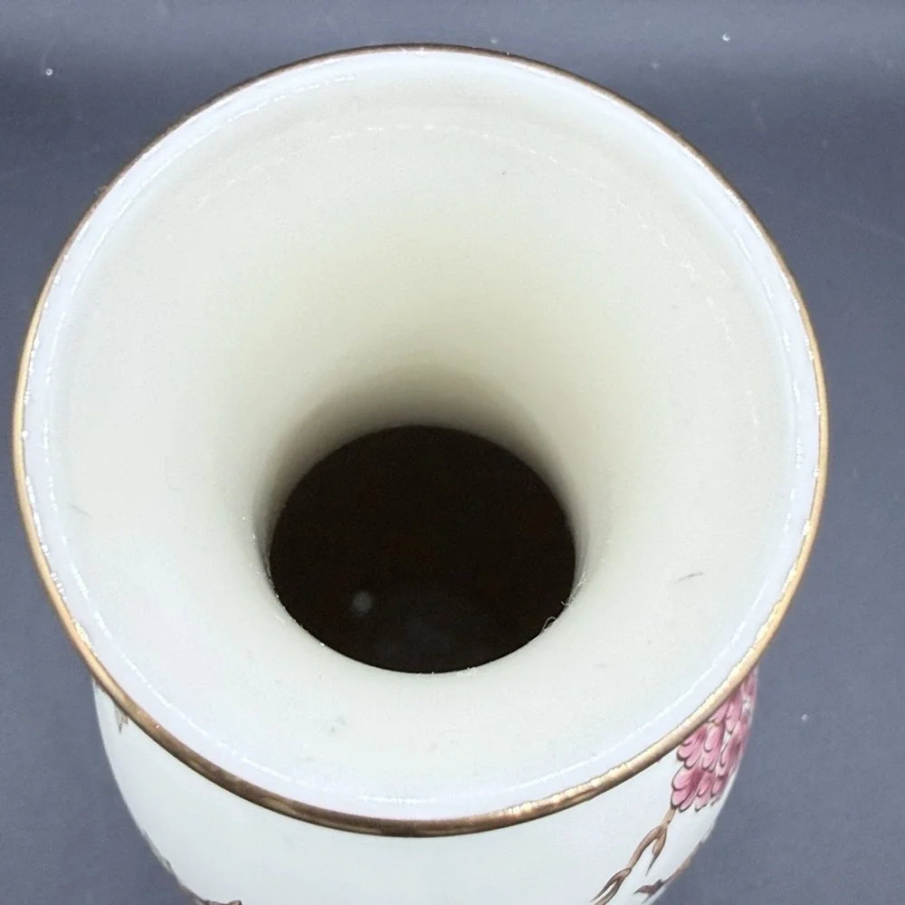 Zsolnay Vase‎ with Flower Decor - Signed 10 Inch Tall